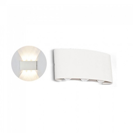 Aplica LED 6W iluminare sus jos Corp Alb Alb Cald