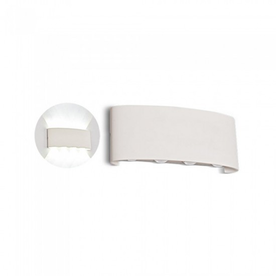 Aplica LED 8W iluminare sus jos Corp Alb Alb Cald
