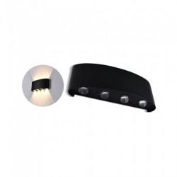 Aplica LED 8W iluminare sus jos Corp Negru Alb Neutru