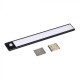 Aplica LED pentru mobilier 1.5W Cabinet corp aluminiu negru 300mm cu senzor PIR functie automata si incarcare USB IP20