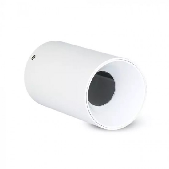 Plafoniera rotunda suport GU10 corp alb reflector alb