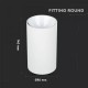 Plafoniera rotunda suport GU10 corp alb reflector alb