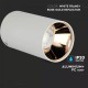 Plafoniera rotunda suport GU10 corp alb reflector aur roz