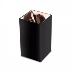 Plafoniera patrata suport GU10 corp negru cu reflector