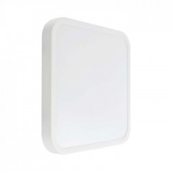Plafoniera LED patrata 24W rama alba IP44