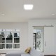 Plafoniera LED patrata 24W rama alba IP44