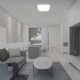 Plafoniera LED patrata 24W rama alba IP44