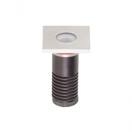 Spot LED etans 1W XGROUND patrat cu montaj ingropat in pardoseala