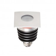 Spot LED etans 3W XGROUND patrat cu montaj ingropat in pardoseala UGR<7