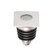 Spot LED etans 3W XGROUND patrat cu montaj ingropat in pardoseala UGR<7