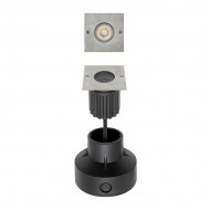 Spot LED etans 6W XGROUND patrat cu montaj ingropat in pardoseala UGR<7