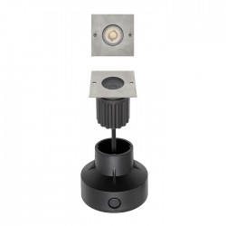 Spot LED etans 6W XGROUND patrat cu montaj ingropat in pardoseala UGR<7
