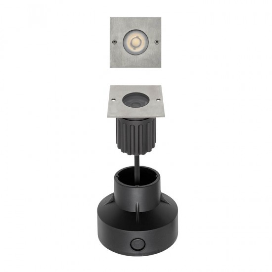 Spot LED etans 6W XGROUND patrat cu montaj ingropat in pardoseala UGR<7