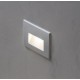 Spot LED etans XGHOST 3W incastrat in perete dreptunghiular corp alb IP65