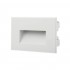 Spot LED etans XGHOST 3W incastrat in perete dreptunghiular corp alb IP65