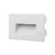 Spot LED etans XGHOST 3W incastrat in perete dreptunghiular corp alb IP65