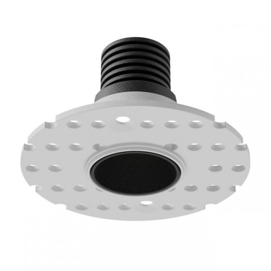 Spot LED 2W 3V DC rotund trimless XNANO 30mm corp negru 36 grade CRI92 lumina calda IP44
