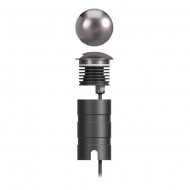 Spot LED etans 3W XROUTE unidirectional rotund cu montaj ingropat in pardoseala lumina calda 24V DC CRI90 IK08 IP67