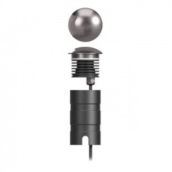 Spot LED etans 3W XROUTE unidirectional rotund cu montaj ingropat in pardoseala lumina calda 24V DC CRI90 IK08 IP67