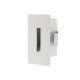 Spot LED XSIGN 3W incastrat in perete dreptunghiular alb sablat IP20