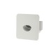 Spot LED XCROSS 3W incastrat in perete patrat alb negru CRI95 IP20