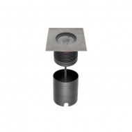 Spot LED etans 15W XGROUND patrat cu montaj ingropat in pardoseala UGR<16 IK09 IP67