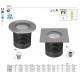 Spot LED etans 15W XGROUND patrat cu montaj ingropat in pardoseala UGR<16 IK09 IP67