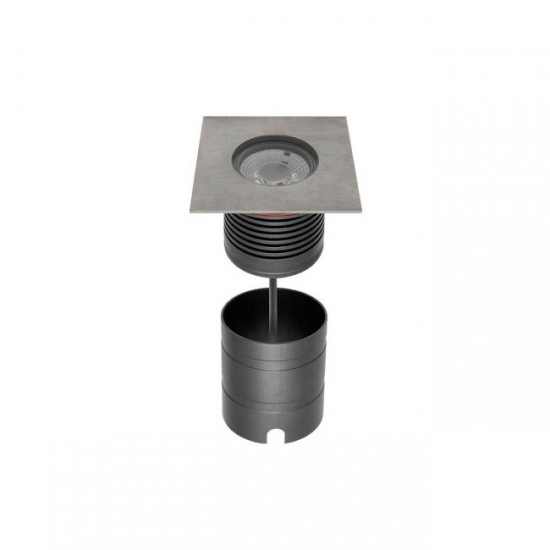 Spot LED etans 15W XGROUND patrat cu montaj ingropat in pardoseala UGR<16 IK09 IP67