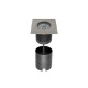 Spot LED etans 15W XGROUND patrat cu montaj ingropat in pardoseala UGR<16 IK09 IP67