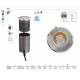 Spot LED etans 10W XGROUND rotund 3 grade cu montaj ingropat in pardoseala UGR<16 IK08 IP67