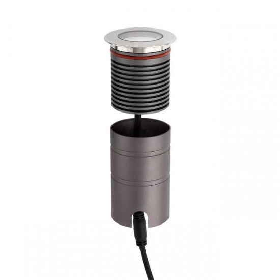 Spot LED etans 10W XGROUND rotund 3 grade cu montaj ingropat in pardoseala UGR<16 IK08 IP67