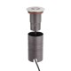 Spot LED etans 8W XGROUND rotund unghi reglabil 15-50 de grade cu montaj ingropat in pardoseala UGR<10 IK08 IP67