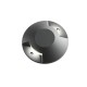Spot LED etans 12W XPUCK bidirectional cu montaj aparent pentru pardoseala alb cald
