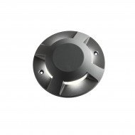 Spot LED etans 12W XPUCK 4 directii cu montaj aparent pentru pardoseala alb cald