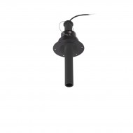 Proiector LED 9W incastrat XVECTOR 250mm corp negru orientabil retractabil alb cald fara rama vizibila