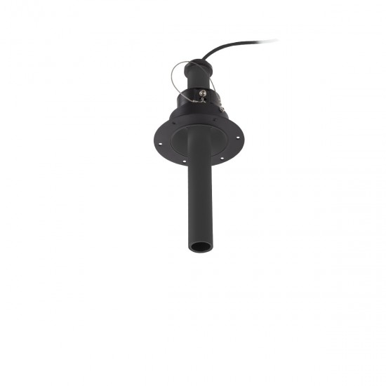 Proiector LED 9W incastrat XVECTOR 250mm corp negru orientabil retractabil alb cald fara rama vizibila