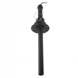 Proiector LED 9W incastrat XVECTOR 50mm corp negru orientabil retractabil alb cald fara rama vizibila