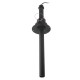 Proiector LED 9W incastrat XVECTOR 50mm corp negru orientabil retractabil alb cald fara rama vizibila