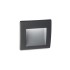 Spot LED WIRE 1.5W incastrat in perete patrat corp gri antracit lumina calda IP65