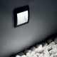 Spot LED WIRE 4W incastrat in perete patrat corp gri antracit lumina calda IP65