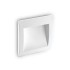 Spot LED WIRE 4W incastrat in perete patrat corp alb lumina calda IP65