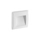 Spot LED WIRE 1.5W incastrat in perete patrat corp alb lumina calda IP65
