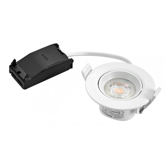 Spot LED 6.5W Rotund SCHRACK Piko Alb 40 de grade Alb Cald