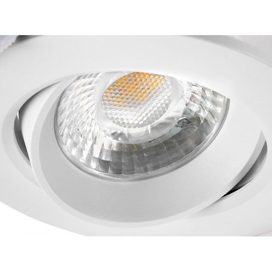 Spot LED dimabil 10W Rotund SCHRACK Piko Alb 40 de grade Alb Cald