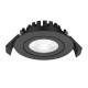 Spot LED dimabil 8W Punto Schrack rotund orientabil negru 80mm 36 grade IP65 IP20