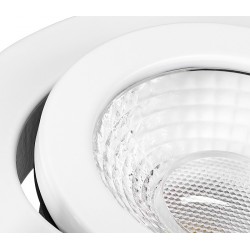 Spot LED dimabil 8W Punto Schrack rotund orientabil alb 80mm 36 grade IP65 IP20