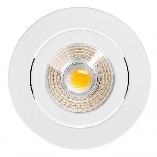 Spot LED dimabil 8W Punto Schrack rotund orientabil alb 80mm 36 grade IP65 IP20