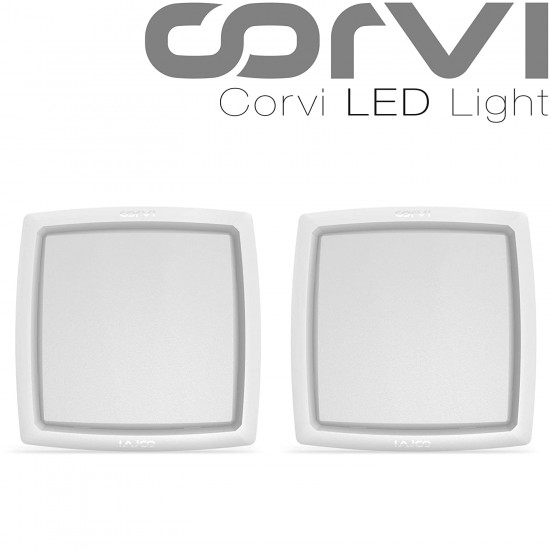 Spot LED Corvi 15W Flat 6S patrat Dimabil Alb Neutru