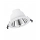 Spot LED etans 13W LEDVANCE Downlight Comfort CCT 130mm corp alb 60 de grade IP54