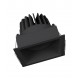 Spot LED 8W LEDVANCE orientabil patrat 90mm corp negru alb 36 grade IP20